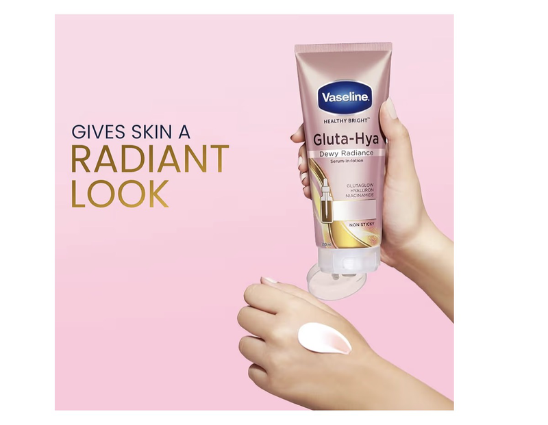 Vaseline gluta-hya dewy radiance serum-in-lotion, lightweight moisturizing body lotion &ndash; 200 m-null
