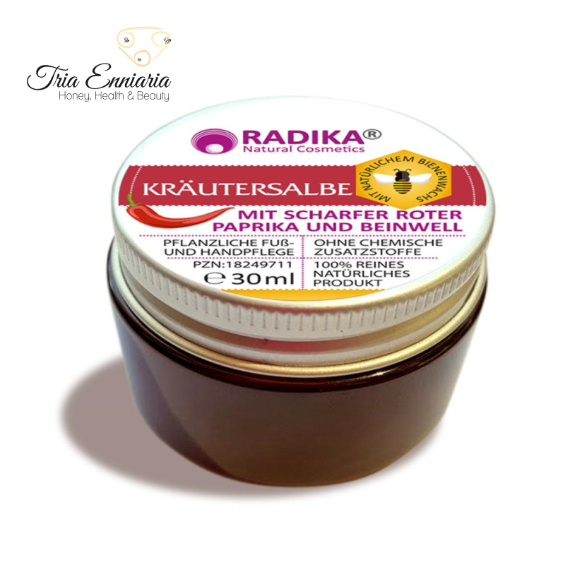 Ointment for joint inflammation and arthritis with hot red pepper and comfrey, 30ml, radika, , medium-null