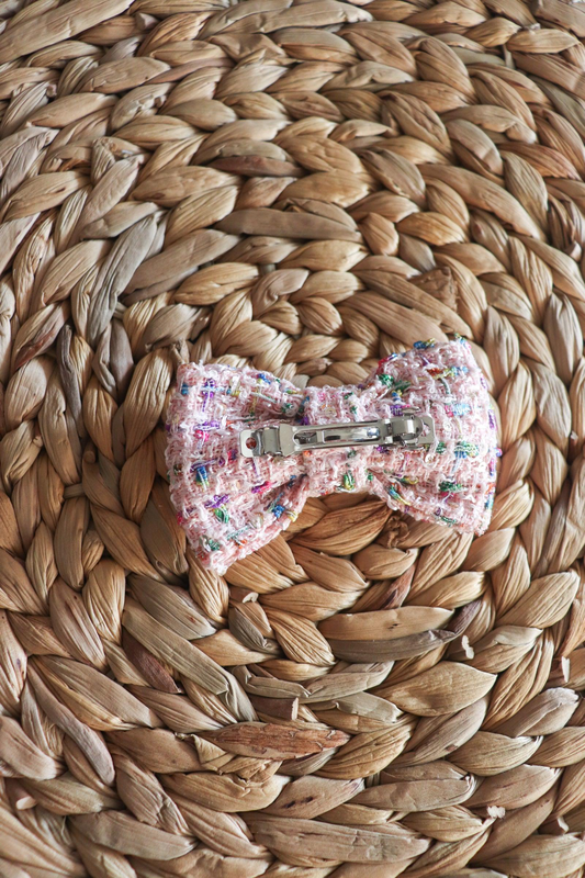 Product image: Candy tweed hair bow clip - petite, , medium-null