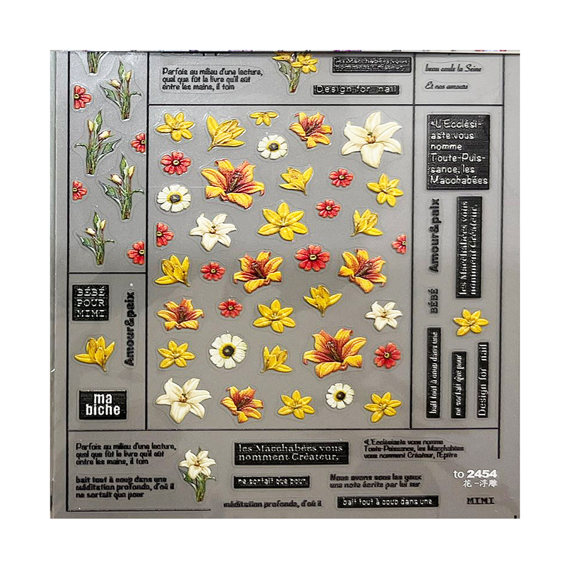Flowery stickers, , medium image number null