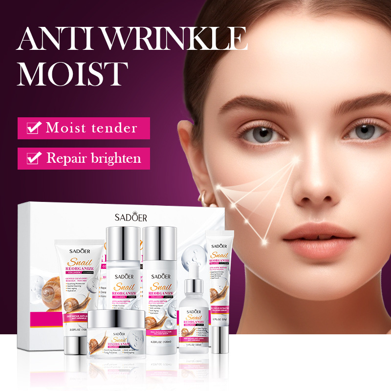 Product image: Sadoer snail reorganize collagen anti-aging 6-piece set, , medium-null