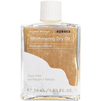 Korres aegean bronze illuminate & nourish shimmering dry oil 50ml, , medium