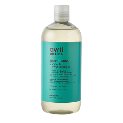 Avril bio, 3 in 1 mens, shower gel, cleanser & shampoo, 500ml, , medium