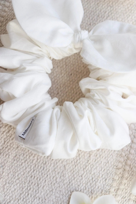 Marlene mini bow scrunchie, , medium-null