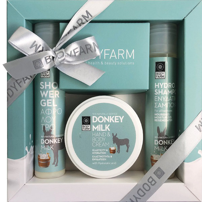 Bodyfarm donkey milk mini gift set shower gel, , medium