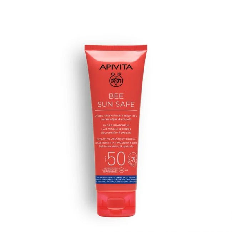 Product image: Apivita bee sun safe hydra fresh face & body milk SPF50 x 100ml - travel size-null