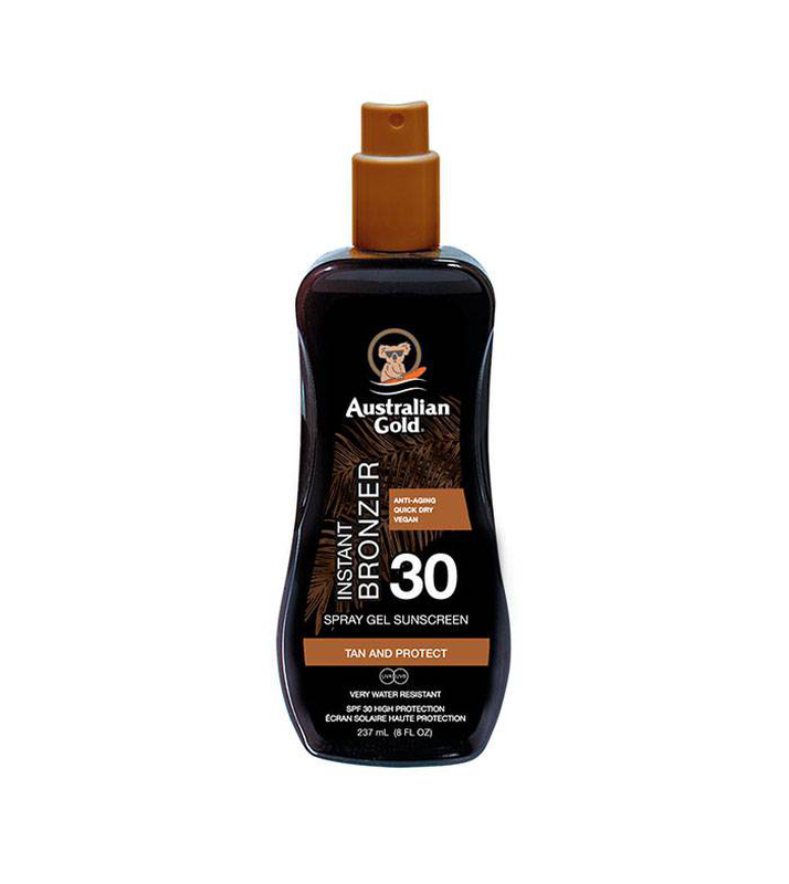 Australian gold instant bronzer SPF30 spray gel x 237ml image number null