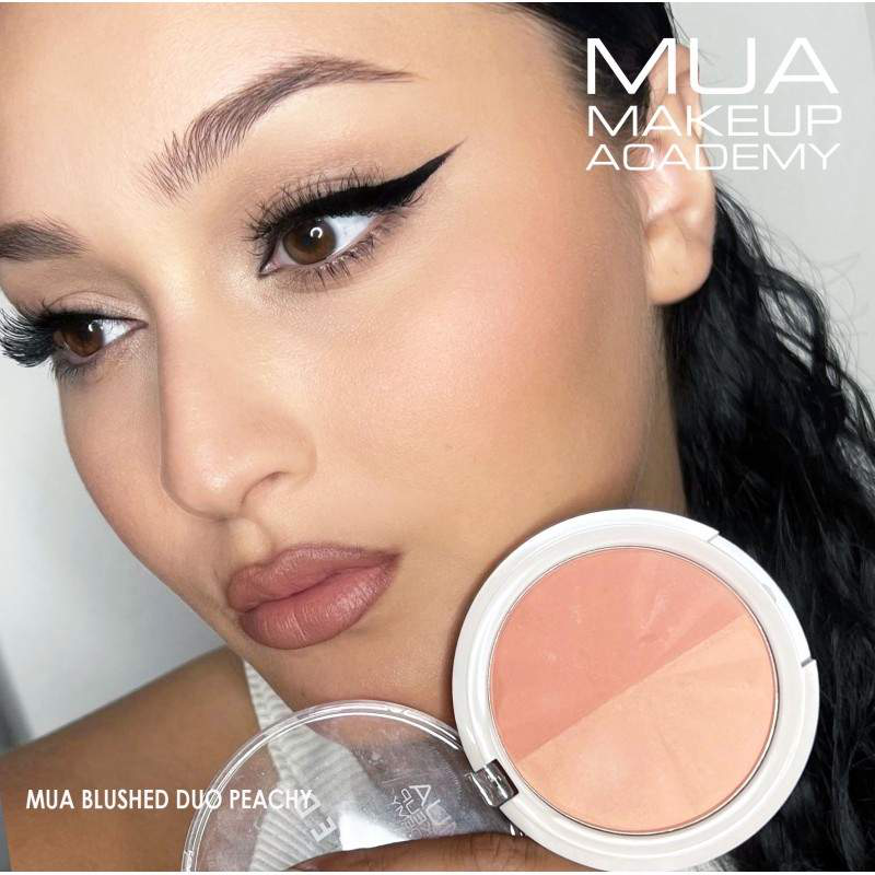Product image: Mua blushed powder duo - peachy-null