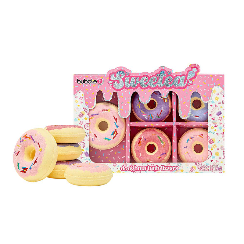 Sweetea donut bath bomb gift set, , medium-null