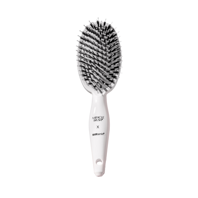 Hairtamin miracle detangling brush, white, wet and dry hair detangler, tangle-fr, , medium
