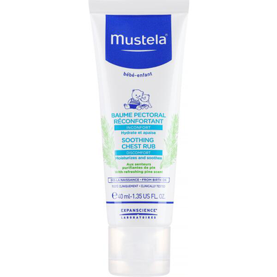 Mustela soothing chest rub 40ml, , medium