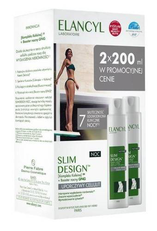 Product image: Elancyl slim design night, stubborn cellulite action. Night booster- resculpts- firming 2*200ml-null