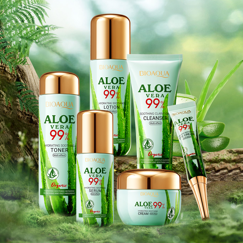 Product image: Bioaqua aloe vera 99% moisturizing skincare set, , medium-null