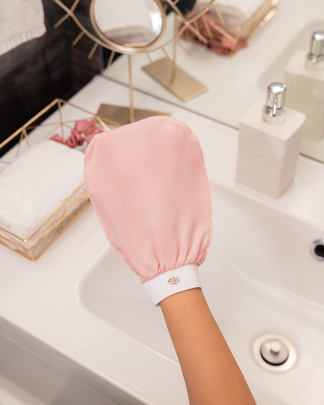 Cocosolis - exfoliating mitt 100% high quality silk, , medium-null