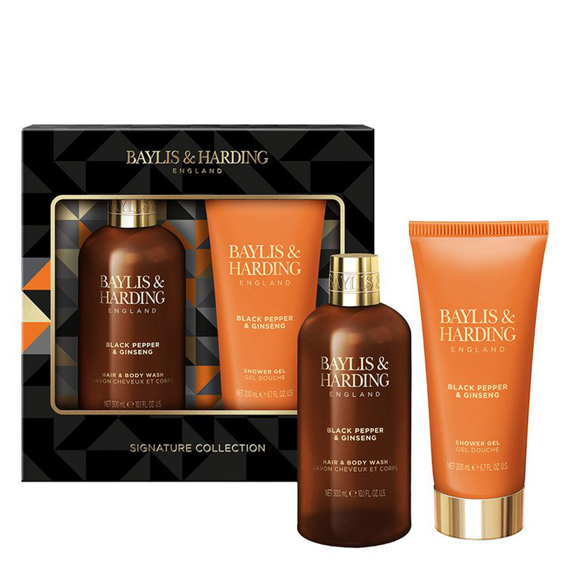 Baylis & harding signature collection black pepper & ginseng set 2s, , medium-null