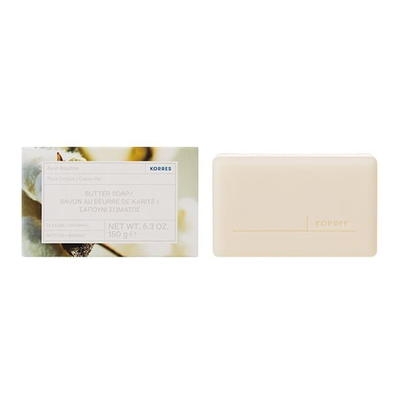 Product image: Korres pure cotton στέρεο σαπούνι σώματος 150 gr, , medium-null