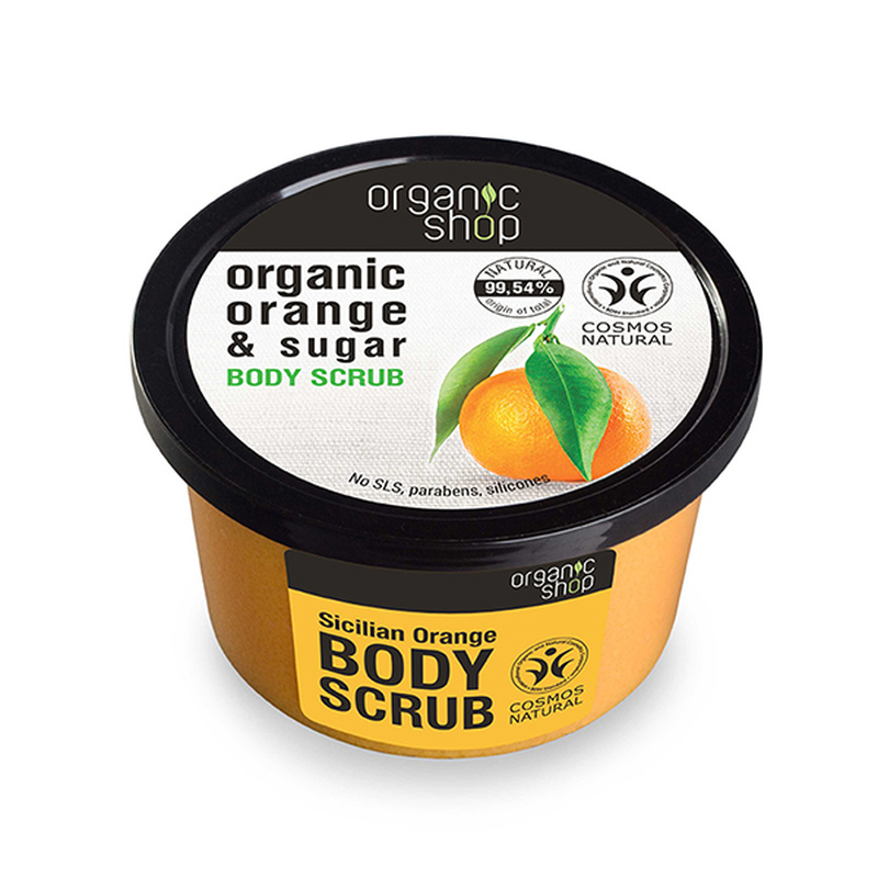 Product image: Organic shop body scrub sicilian orange & sugar 250ml-null