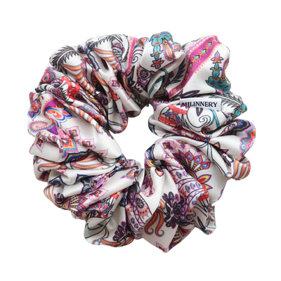 Amethyst haze satin scrunchie, , medium