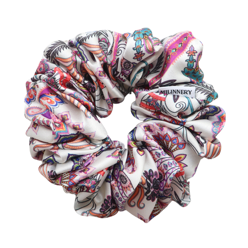 Amethyst haze satin scrunchie-null