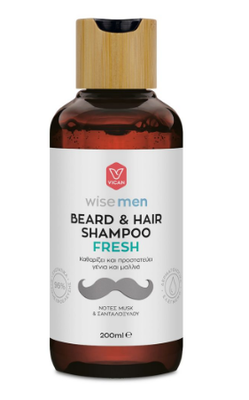 Wise men | beard & hair shampoo fresh | &sigma;&alpha;&mu;&pi;&omicron;&upsilon;ά&nu; &gamma;&iota;&alpha; &tau;&alpha; &mu;&alpha;&lambda;&lambda;&iota;ά & &tau;&eta; &gamma;&epsilon;&nu;&epsilon;&iota;ά&delta;&alpha; | 200ml, , medium