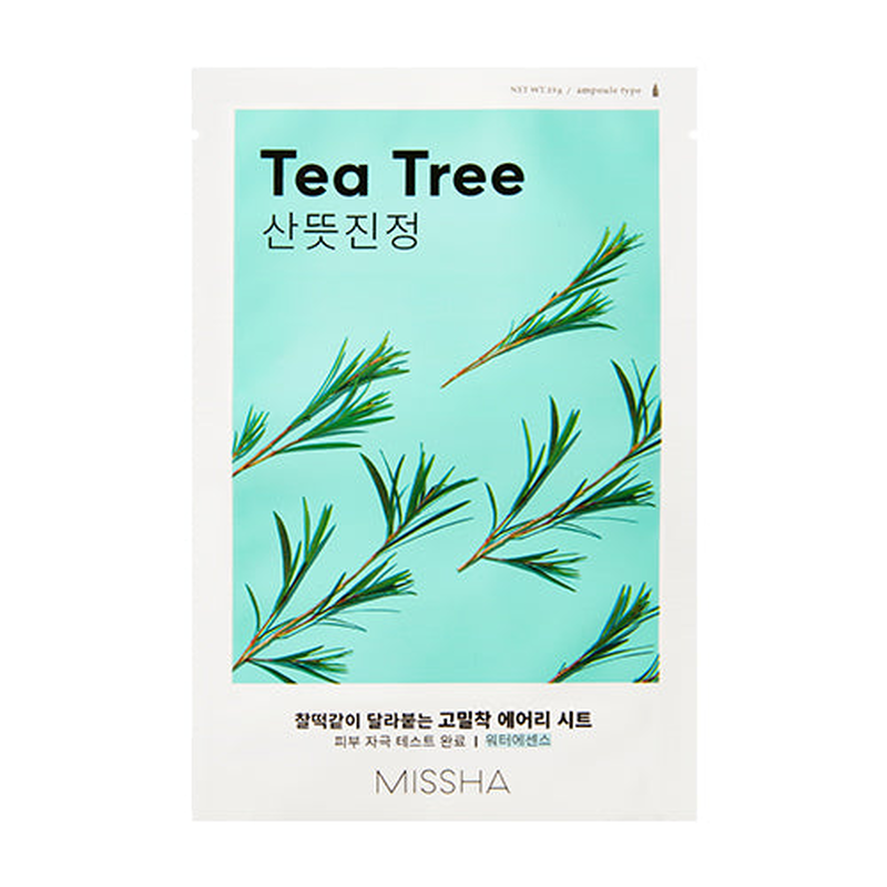 Missha Airy fit sheet mask &ndash; tea tree, , medium-null