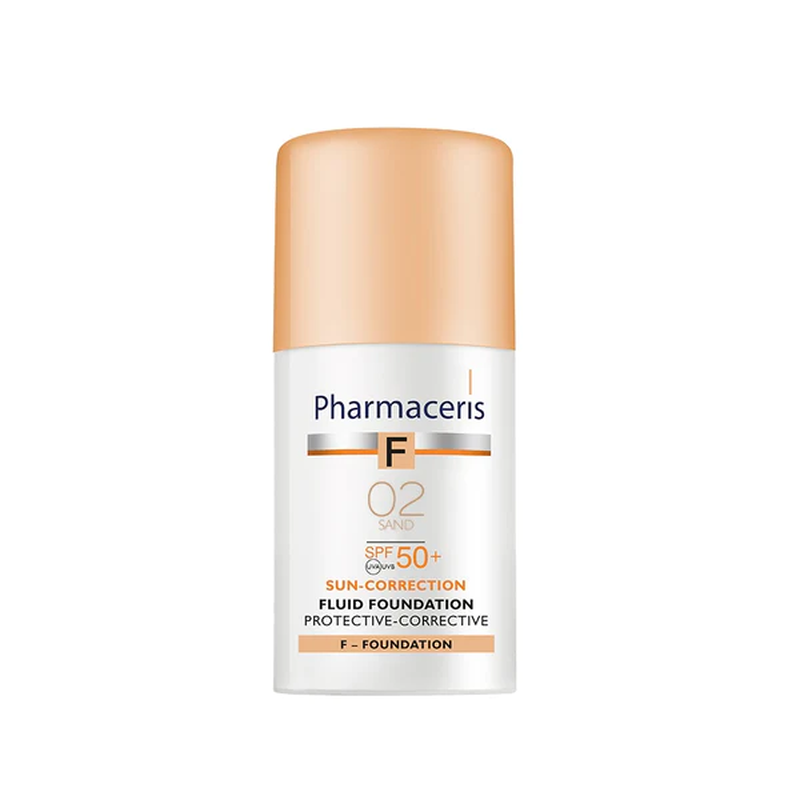 Product image: Pharmaceris f fluid foundation 02 sand προστατευτικό καλυπτικό μεικ απ SPF 50+, , medium-null