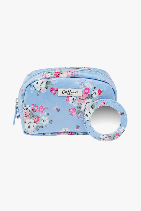 Cath kidston clifton rose make up bag with mirror, , medium image number null