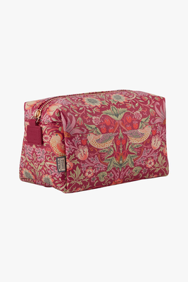 William morris at home strawberry thief medium empty wash bag, , medium