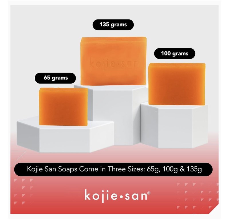 Kojie san skin brightening soap &ndash; the original kojic acid, dark spot remover bar soap with coconut & tea tree oil &ndash; 100g x 3 bars-null