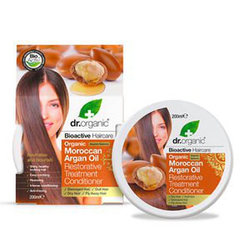Product image: Dr.organic moroccan argan oil hair treatment conditioner 200ml, , medium-null