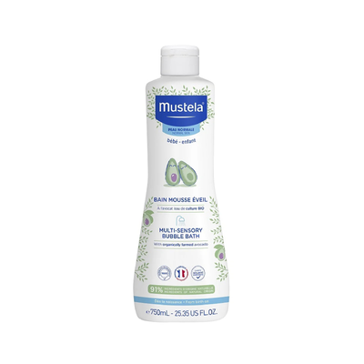 Mustela multi-sensory bubble bath - 200ml/750ml, , medium