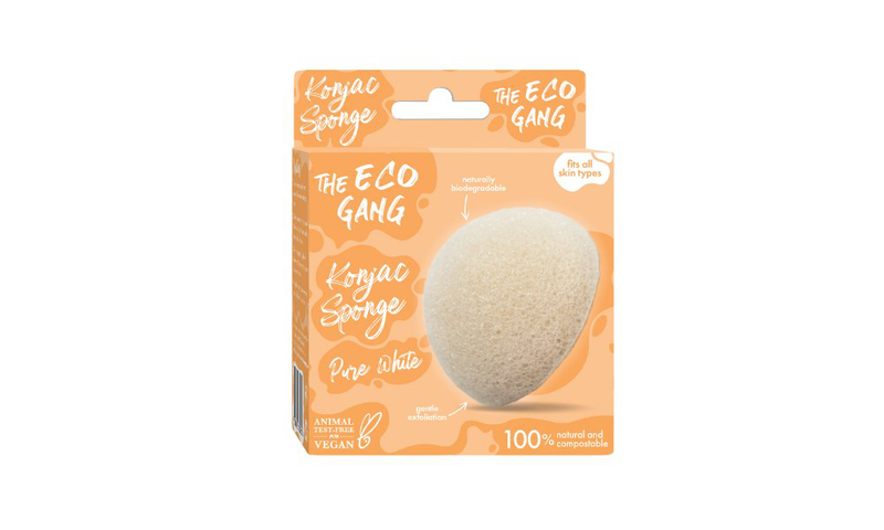 The eco gang face sponge pure white, , medium-null