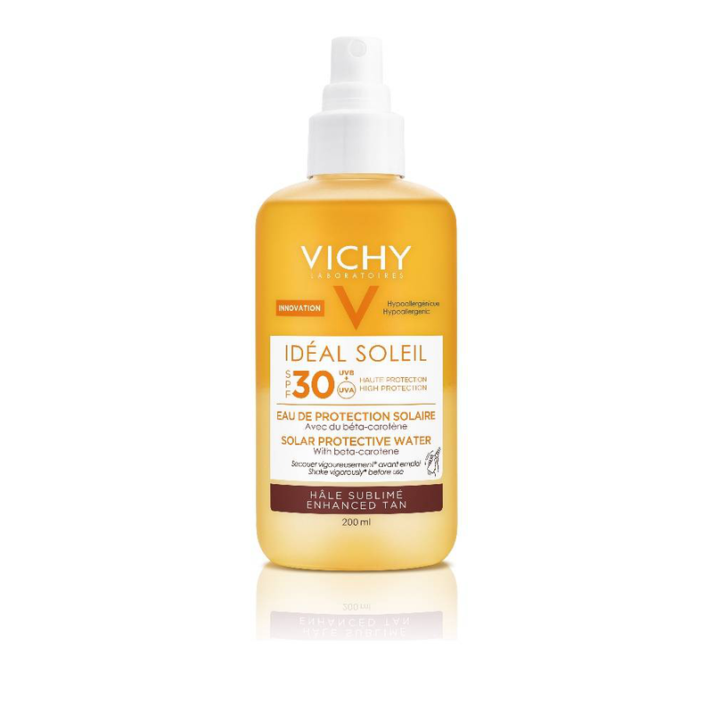 Vichy ideal soleil enhanced tan protective solar water SPF30 200ml image number null