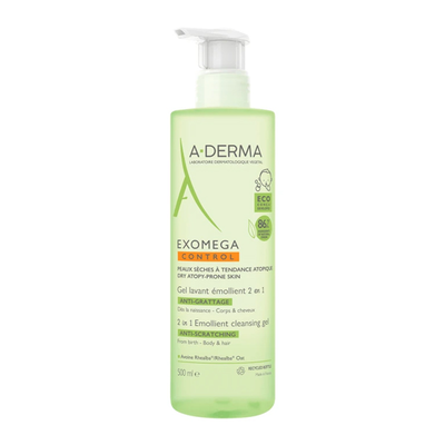 A-derma exomega control &epsilon;&nu;&upsilon;&delta;&alpha;&tau;&iota;&kappa;ό &tau;&zeta;&epsilon;&lambda; &kappa;&alpha;&theta;&alpha;&rho;&iota;&sigma;&mu;&omicron;ύ &pi;&rho;&omicron;&sigma;ώ&pi;&omicron;&upsilon;/&sigma;ώ&mu;&alpha;&tau;&omicron;&sigmaf;/&mu;&alpha;&lambda;&lambda;&iota;ώ&nu; &gamma;&iota;&alpha; &xi;&eta;&rho;ό/&alpha;&tau;&omicron;&pi;&iota;&kappa;ό &delta;έ&rho;&mu;&alpha; 500 ml, , medium