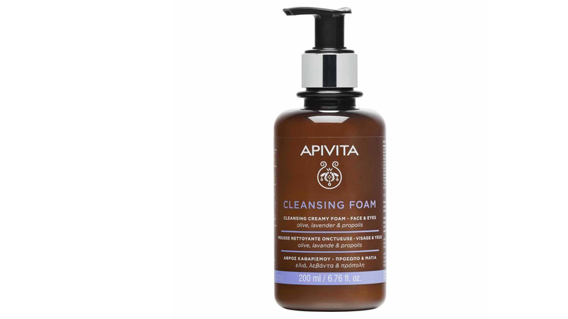 Apivita lavender cleansing foam for face & eyes, 200ml-null