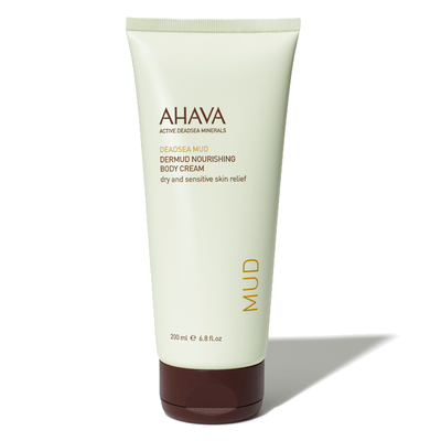 Ahava dead sea mud dermud nourishing body cream 200ml, , medium