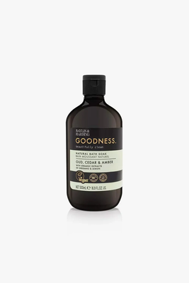 Goodness oud, cedar & amber bath soak 500ml, , medium