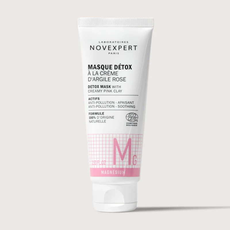 Novexpert detox mask with pink clay cream, , medium-null