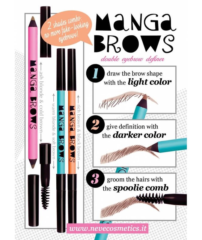 Brows manga warm blonde & soft brown, , medium-null
