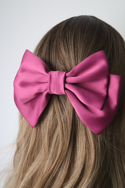 Alumea medium hair bow clip, , medium-null