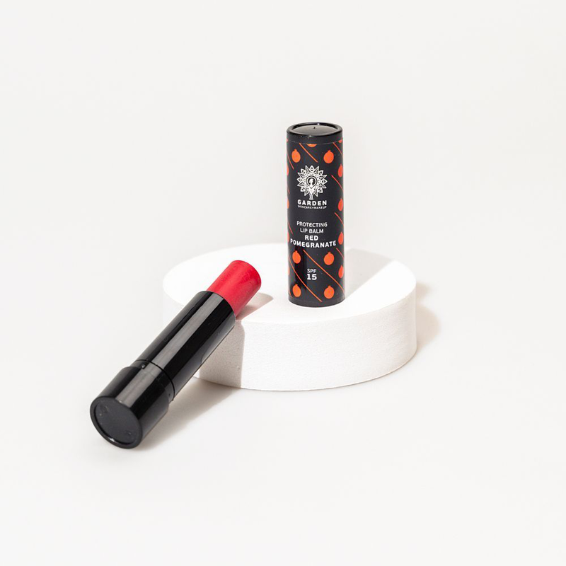 Garden kiss and hold hands red pomegranate ( lip care 5.2g + hand cream 30ml), , medium-null