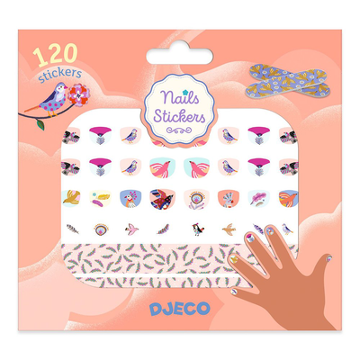 Feathers nails stickers