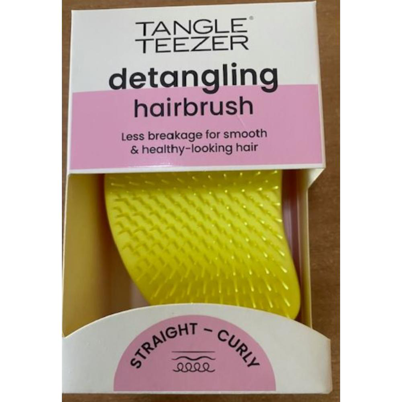 Tangle teezer - detangling hairbrush yellow/coral, , medium image number null