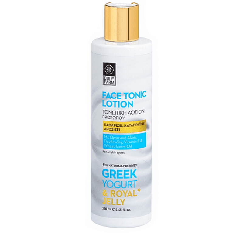 Bodyfarm greek yogurt face tonic lotion 250ml, , medium-null
