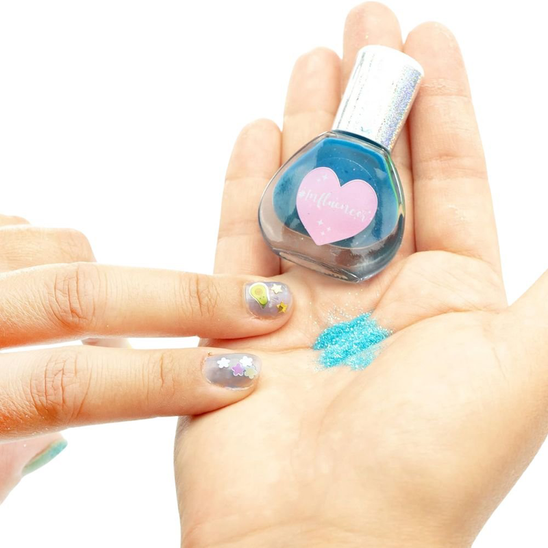 Influencer rainbow manicure πολύχρωμο σετ διακόσμησης νυχιών με βερνίκια που αλλάζουν χρώμα & glitter για λαμπερές εμφανίσεις, , medium-null