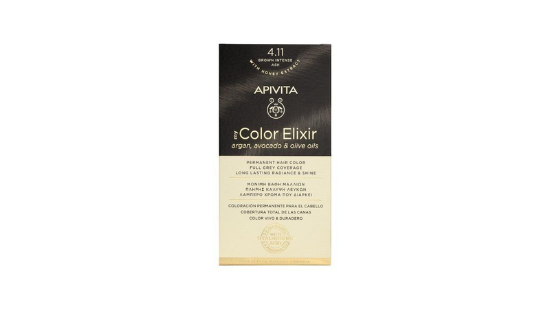Apivita hair color kit n4.11, , medium-null