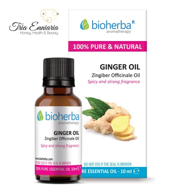 Ginger, pure essential oil, 10 ml, bioherba