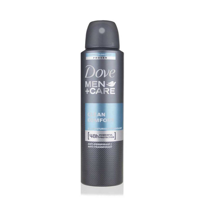 Dove clean comfort men anti persperant spray150ml