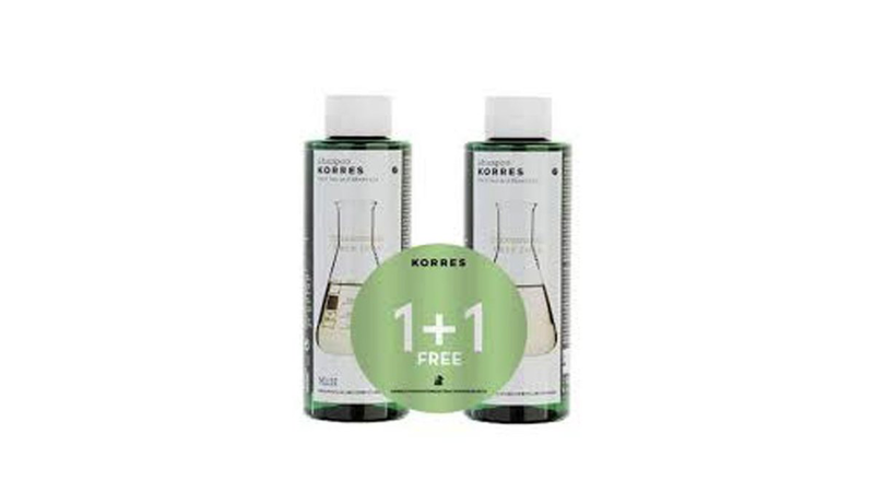 Korres shampoo cystine + mineral 250ml anti hair loss for man set 1+1-null