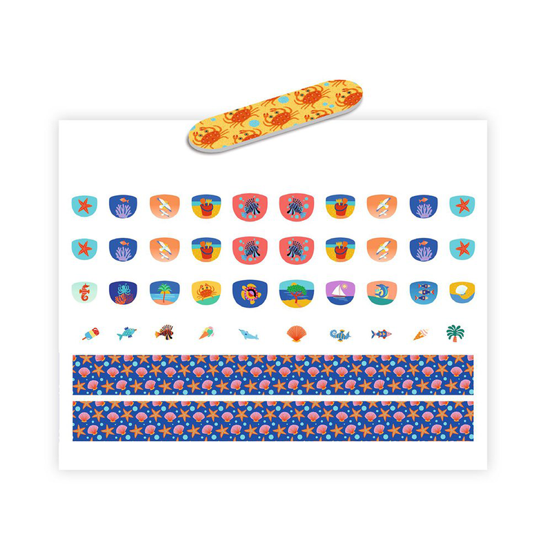 Mediterranean nails stickers, , medium image number null